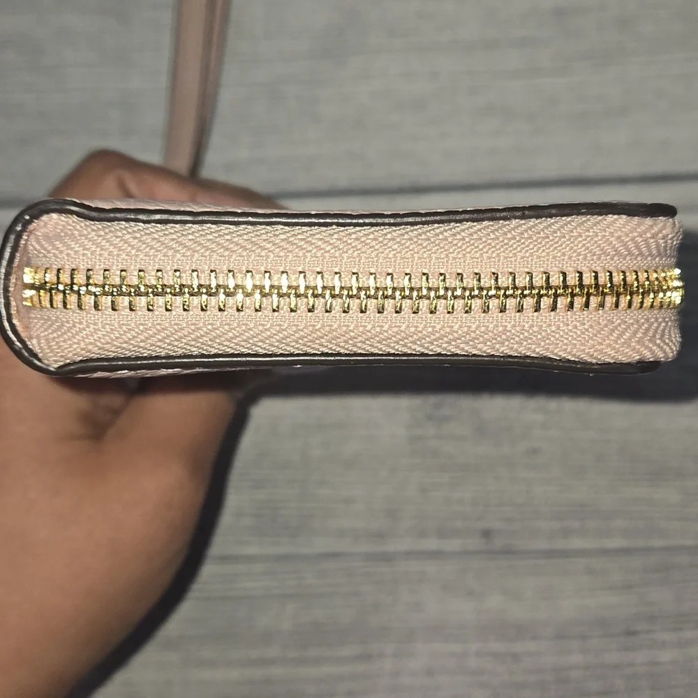 Michael Kors Pebbled Leather Smartphone Wristlet Light Pink/Gold